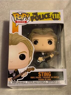 Sting The Police Funko Pop #118 in Box. Never Opened